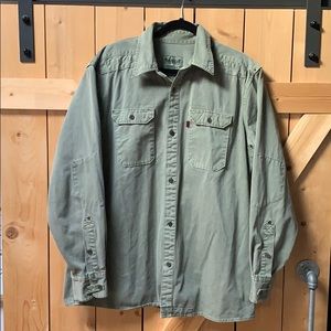 Levis Army Green Shirt Jacket